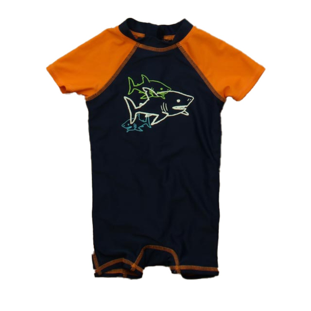 Floatimini Boys Orange | Navy 1-piece Swimsuit size: 18 Months